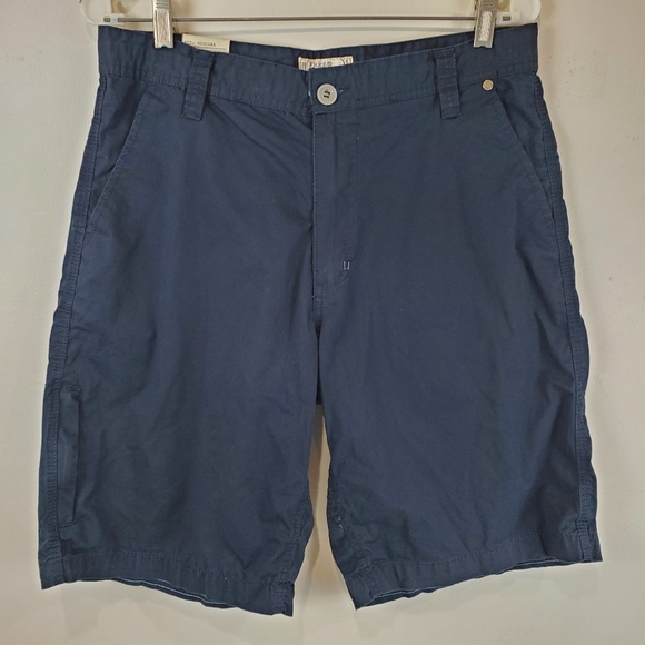 Free Planet Mens Navy Blue Chino Shorts Size 32 - Picture 8 of 8